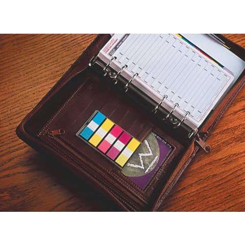 Segnapagina removibili Post-it® Index Mini con dispenser brillanti assortiti 5 confezioni da 20 - 683-5CBEU